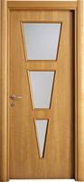 Porta con inserto in vetro