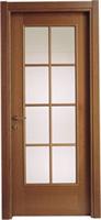 Porta con inserto vetro e inglesina