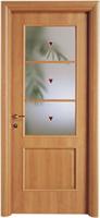 Porta con inserto in vetro